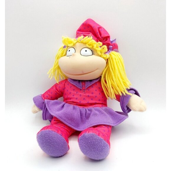 Rugrats Angelica Slumber Party Doll 1997 Mattel Vintage 12" Vinyl Plush - Picture 2 of 4